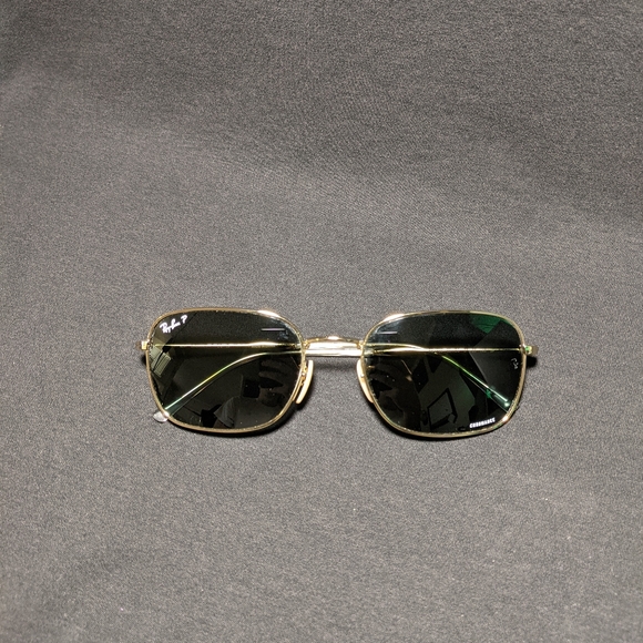 Ray-Ban Polished Gold Frames w/ Grey Polarized Lenses 57 mm...